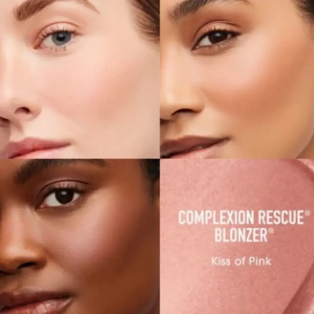 BareMinerals Complexion Rescue Bonzer Liquid Blush + Bronzer in Kiss of Pink NIB